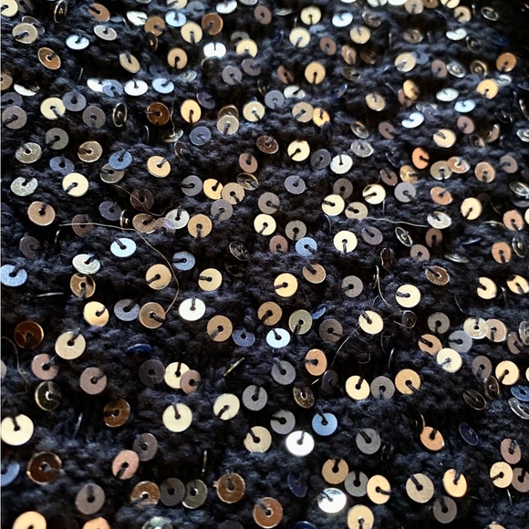 Pink Tartan navy sequin zipper cardigan NWT - Picture 8 of 8